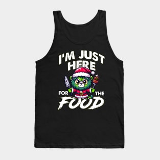 I'm just here for the food - Green Imp Sagui Tank Top